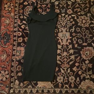 green form fitting dress, size small